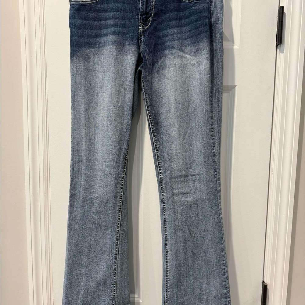 Wallflower Insta-Stretch Luscious Curvy Bootcut Women's Blue Jeans size 9